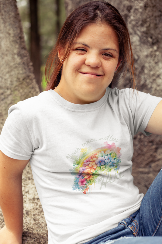 Rainbow Freedom of Speech Unisex Tee - Inspire Your Voice in Style