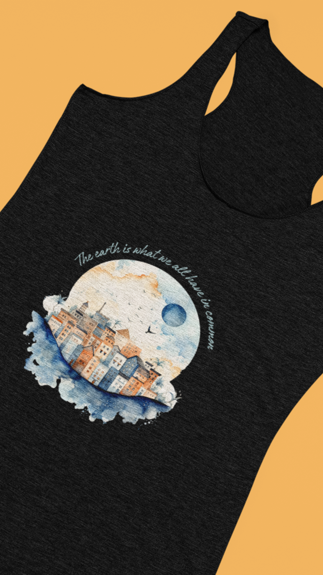 Eco-Friendly Women's Racerback Tank - Save the Earth and Celebrate Earth Day!