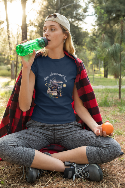 Stay Stylish and Eco-Friendly: Unisex Tee with Snake Design
