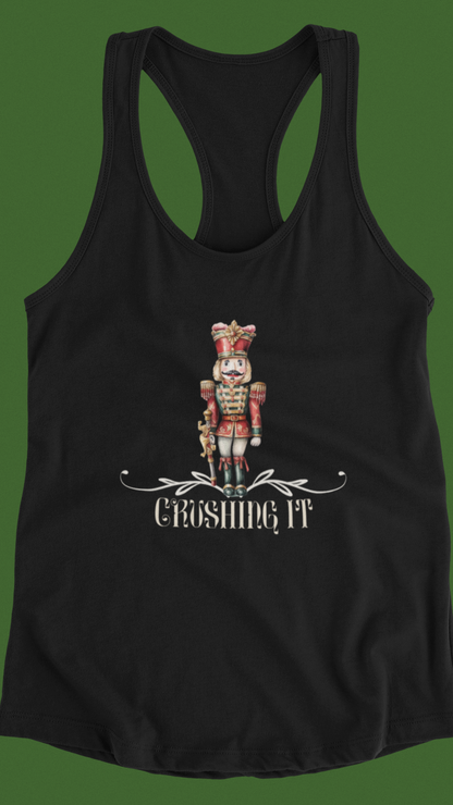 Nutcracker Christmas Women's Ideal Racerback Tank - Crushing It in Style