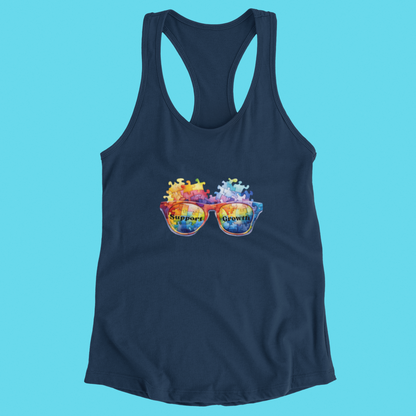 Slim Fit Tank Top for Women - Supportive Design with Racerback Cut - Ideal for Daily Wear and Workouts
