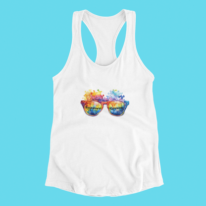 Slim Fit Tank Top for Women - Supportive Design with Racerback Cut - Ideal for Daily Wear and Workouts