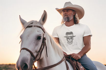 Men's Tee - Father's Day Mobster Skull in Top Hat Design