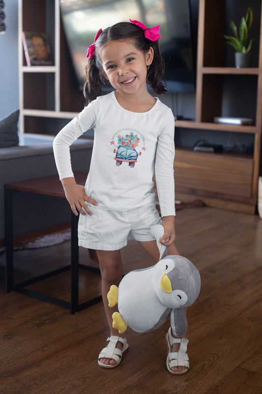 Joyful Christmas Truck Toddler Long Sleeve Tee – Hauling Presents & Holiday Cheer!