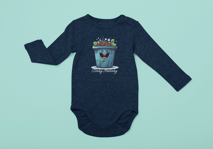 Stinky Malinki Earth Day Humor Infant Long Sleeve Bodysuit