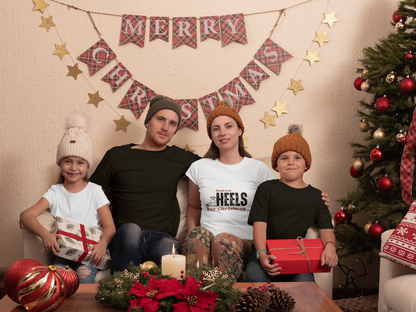 Feel the Holiday Magic: Slim Fit Christmas Tee for Women