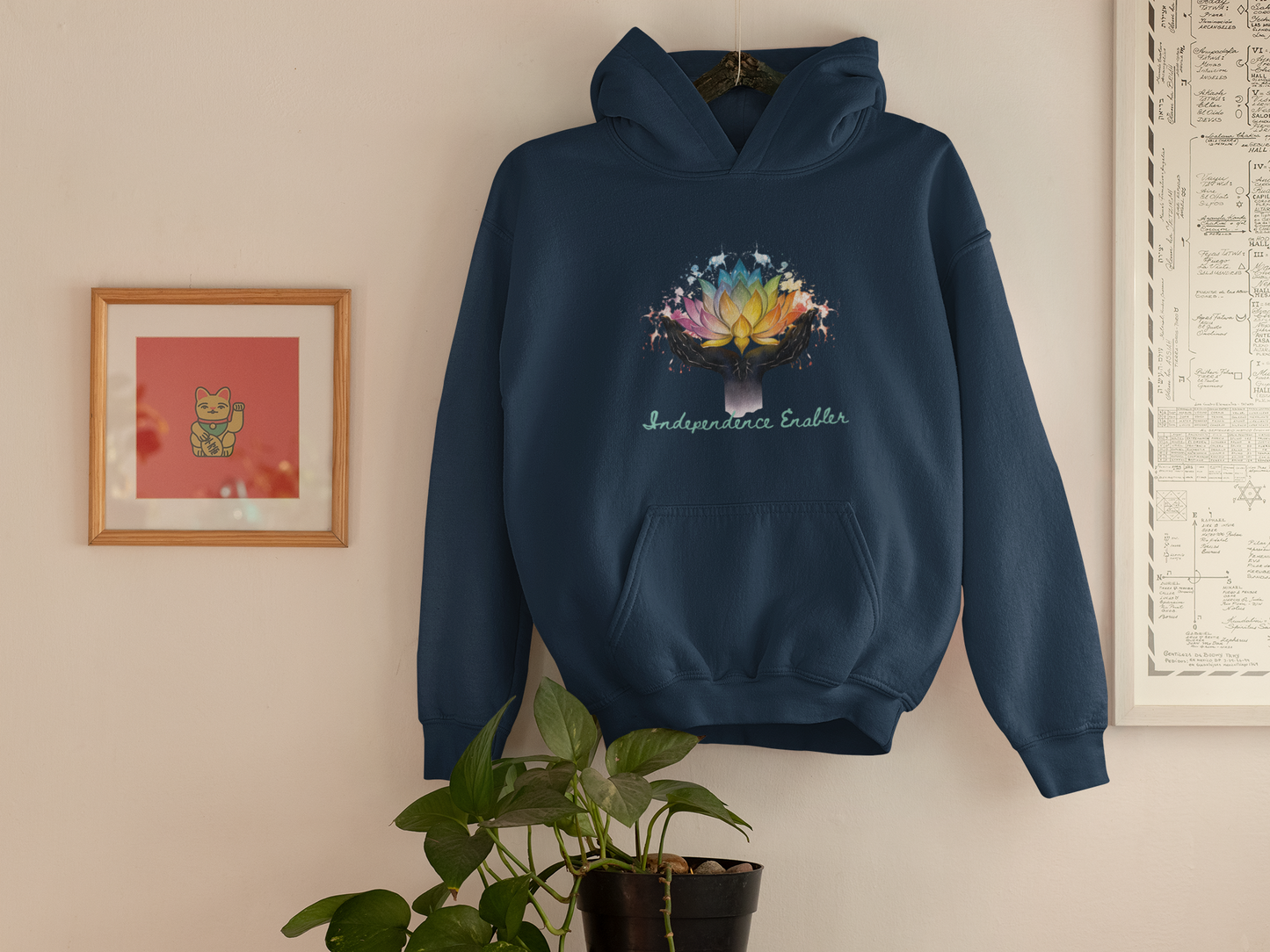 Neurodiversity Empowerment Unisex College Hoodie | DSP Support | Independent Living