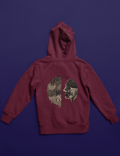 No Concerns Head Unisex College Hoodie