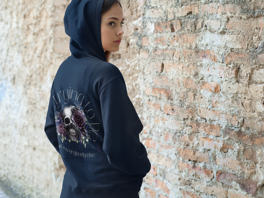 Make a statement with our Aint Trying Unisex Heavy Blend™ Hooded Sweatshirt in various colors