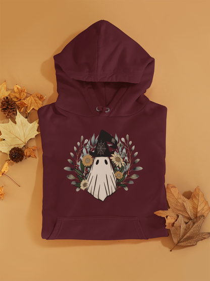 Stay Warm in Style with the Retro Ghost Unisex Heavy Blend™ Hooded Sweatshirt