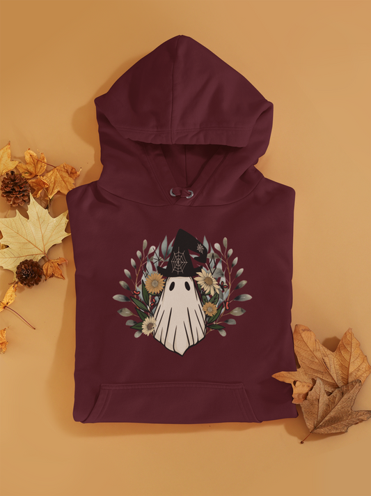 Stay Warm in Style with the Retro Ghost Unisex Heavy Blend™ Hooded Sweatshirt