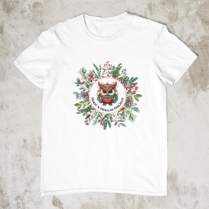 Get Festive with our Hoot N Holler Holiday Youth Short Sleeve Tee - Sustainable & Stylish