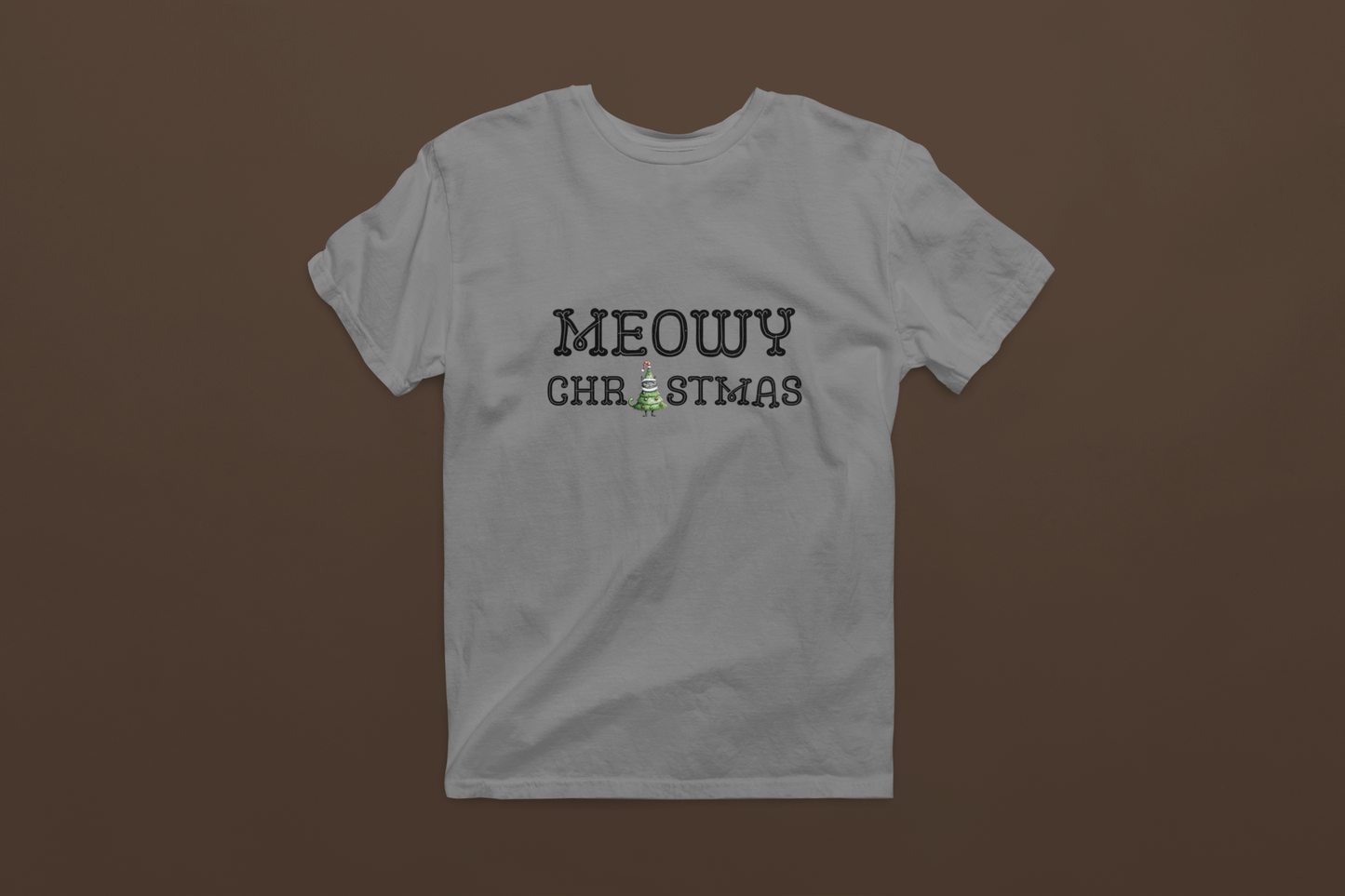 Kids Meowy Christmas Tee - Lightweight and Soft for All-day Comfort