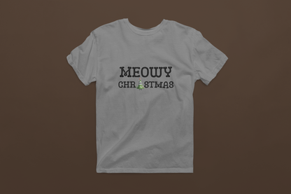 Kids Meowy Christmas Tee - Lightweight and Soft for All-day Comfort