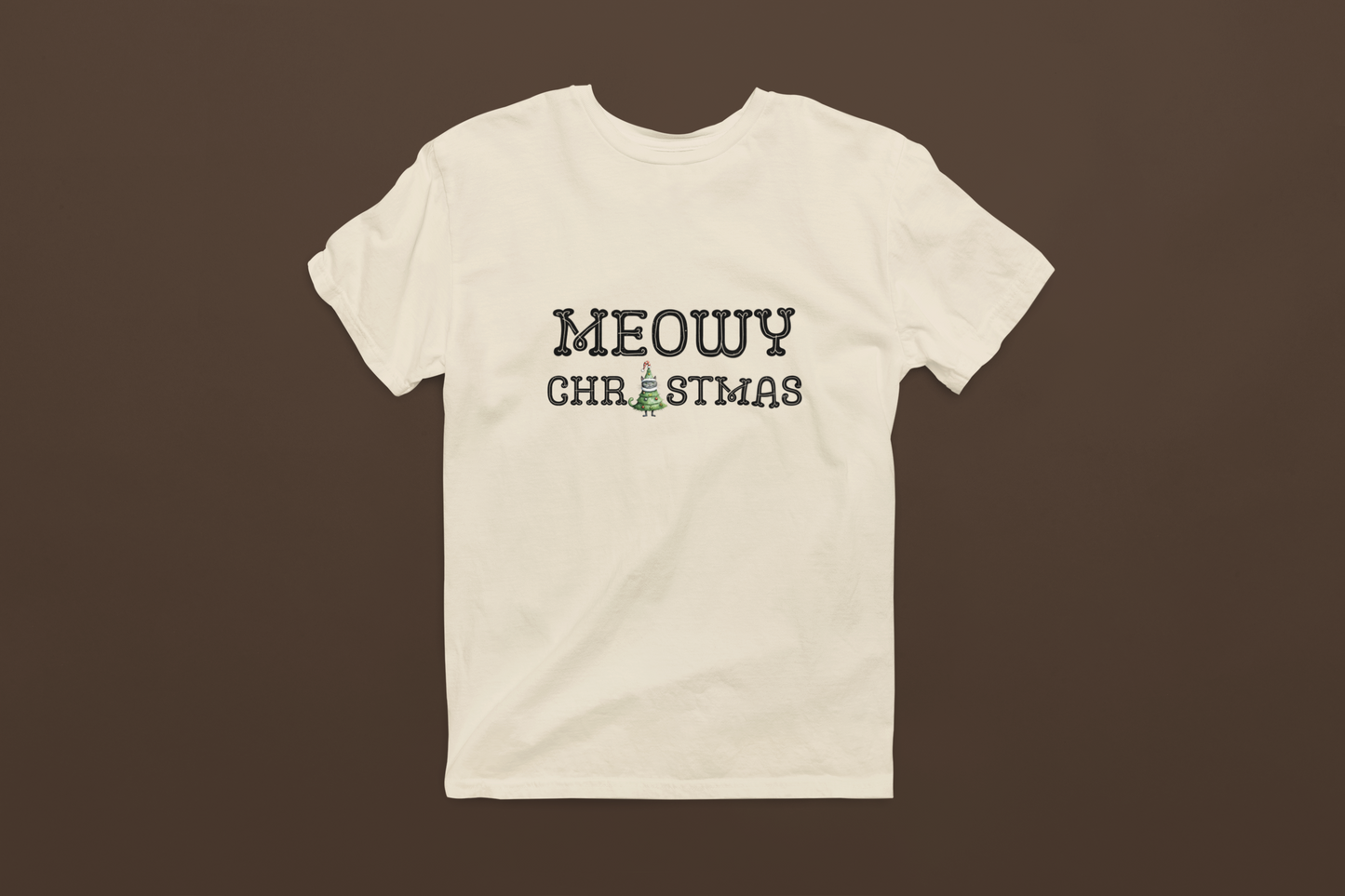 Kids Meowy Christmas Tee - Lightweight and Soft for All-day Comfort