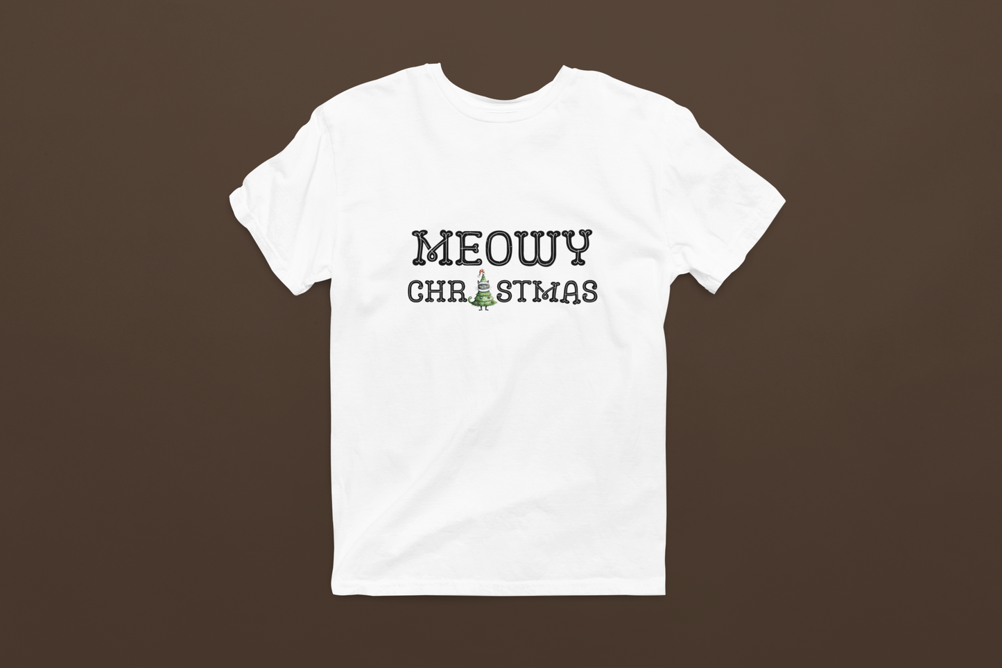 Kids Meowy Christmas Tee - Lightweight and Soft for All-day Comfort