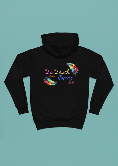 Just Breathe Custom Cut and Sewn Unisex Pullover Hoodie - Warm and Comfortable Polyester Fabric