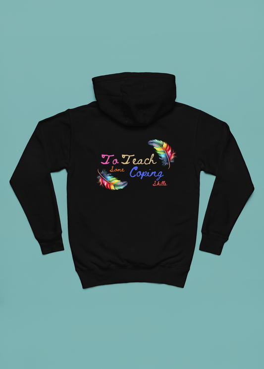 Just Breathe Custom Cut and Sewn Unisex Pullover Hoodie - Warm and Comfortable Polyester Fabric