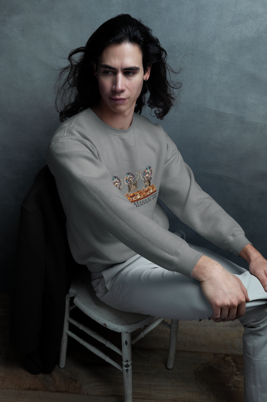 Ethically Made & Durable Unisex Crewneck Sweatshirt | Family Massacre Design