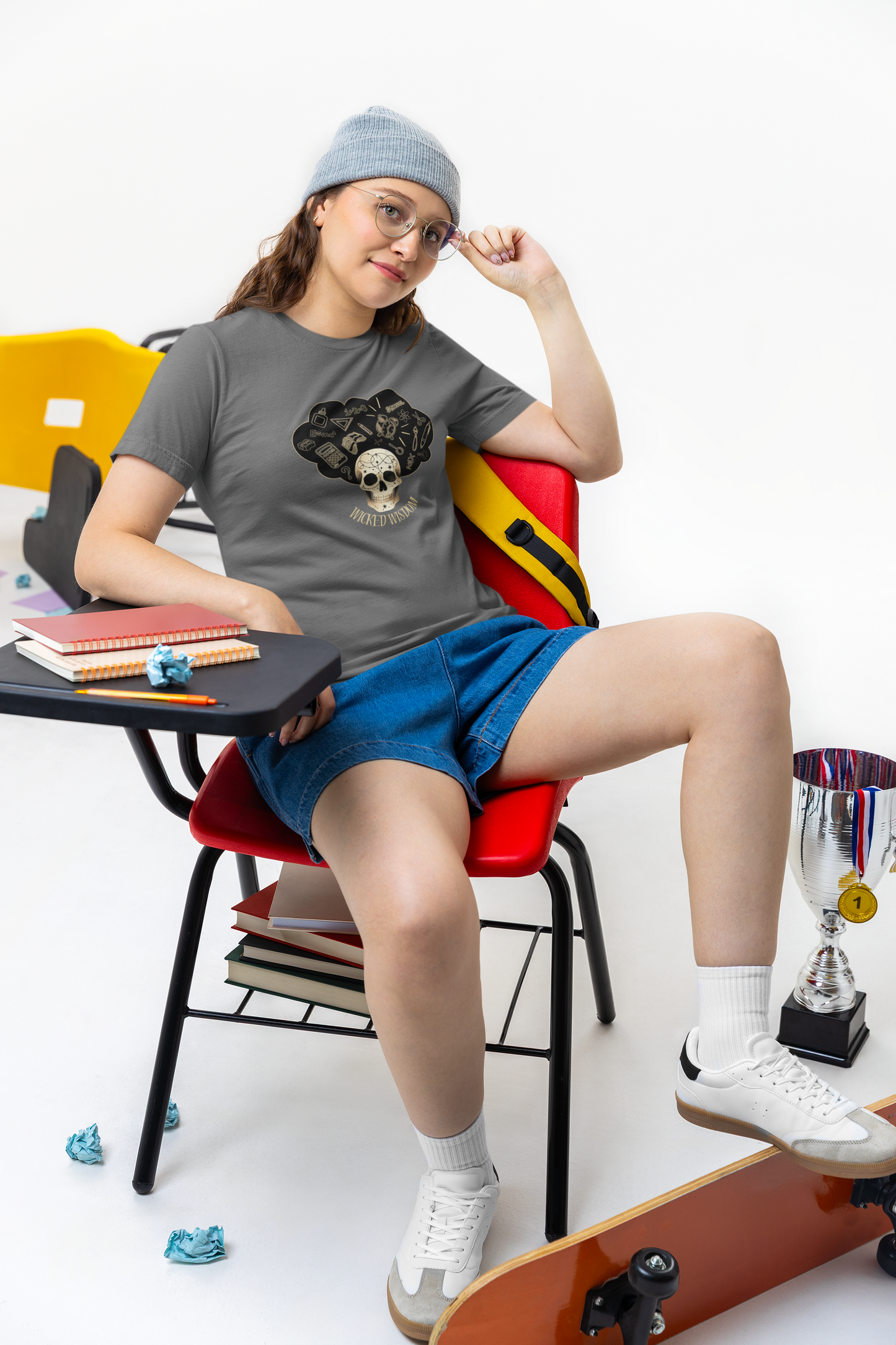 Edgy Skull Graphic Tee – Unisex Comfort for the Bold and Unique