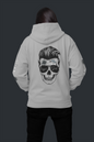 Skull Sunglasses Hoodie — Retro Pompadour Skull Pullover