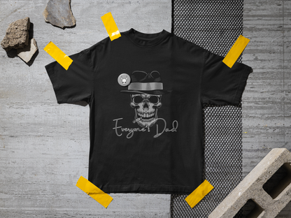 Skull with Fedora 'Everyone's Dad' Tee | Graphic Black T-Shirt