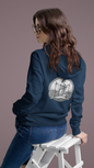 Lady Justice Illustration Hoodie | Scales of Justice Back Print