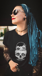 Skull with Nesting Birds T-Shirt | Gothic Illustration tee