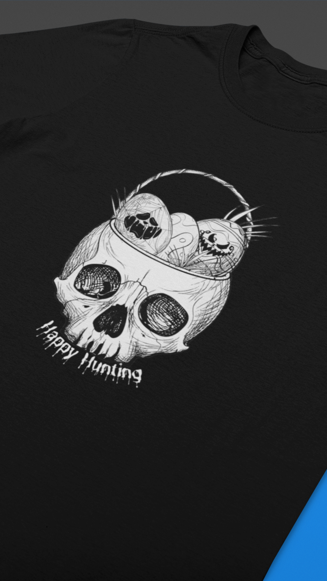Skull with Nesting Birds T-Shirt | Gothic Illustration tee