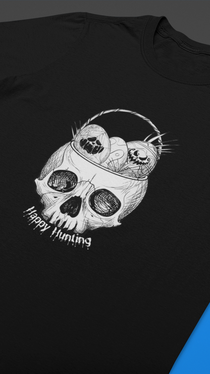 Skull with Nesting Birds T-Shirt | Gothic Illustration tee