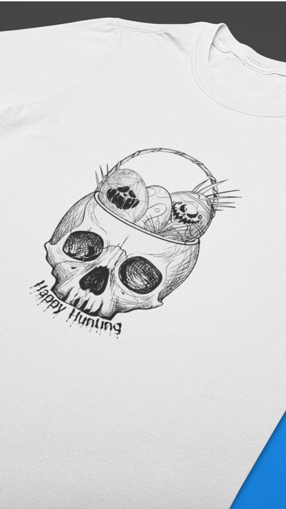 Skull with Nesting Birds T-Shirt | Gothic Illustration tee