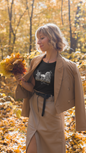 Skull and Buttercup Flowers Tee | Floral Skull Illustration Shirt