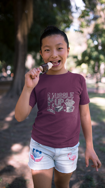 Youth Tee — Hussle Up: Cute Baking & Tea Kid’s Shirt