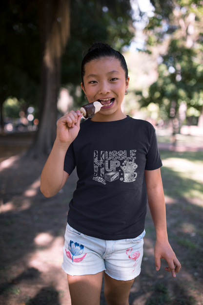 Youth Tee — Hussle Up: Cute Baking & Tea Kid’s Shirt