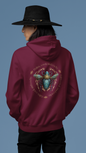 Blue Bee Illustration Hoodie | Honey Bee Circle Graphic