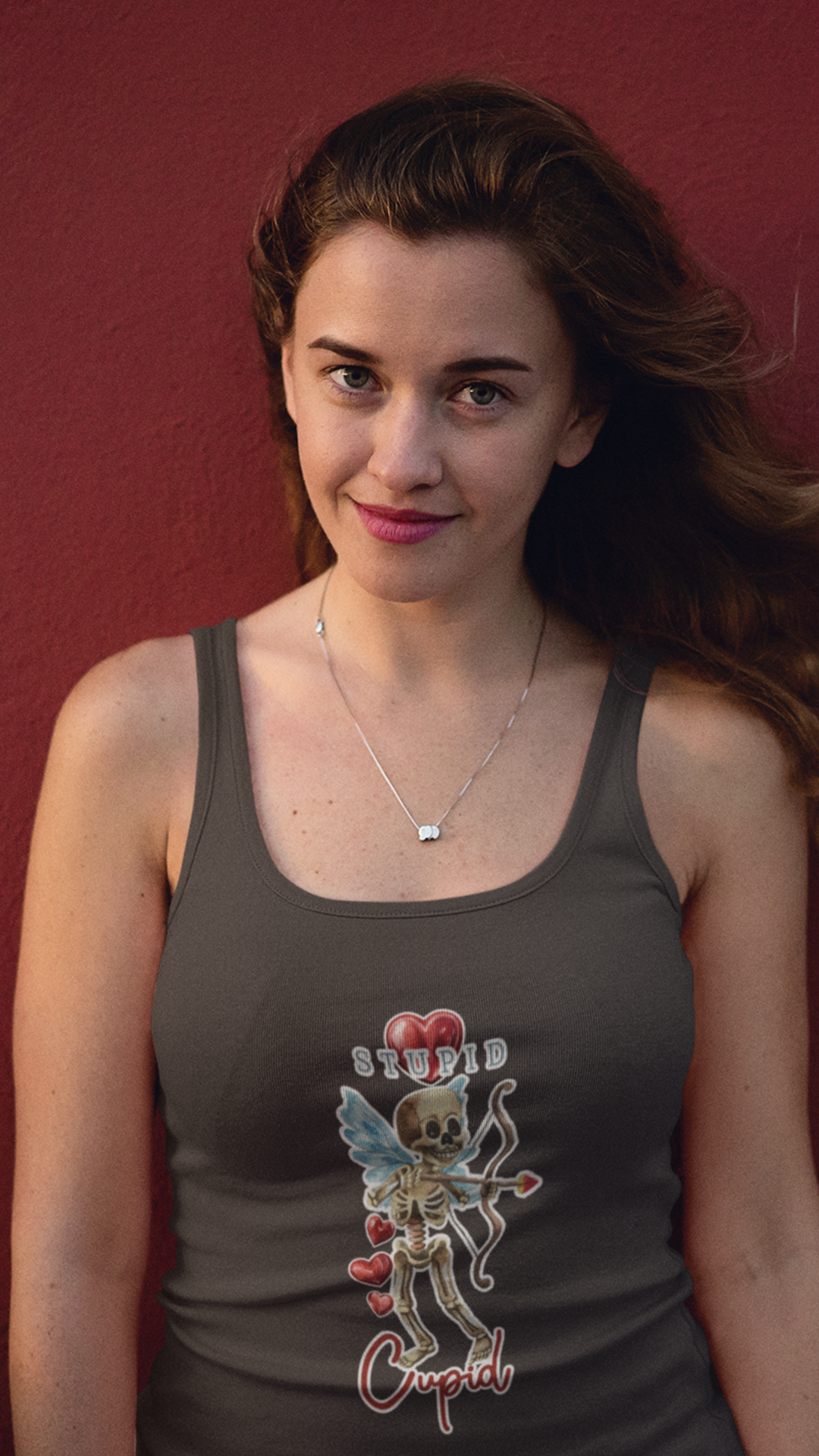 Stupid Cupid Women's Ideal Racerback Tank
