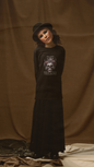 Skull & Roses Long Sleeve Tee — "I Choose Violence" Gothic Graphic Shirt