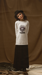 Skull & Roses Long Sleeve Tee — "I Choose Violence" Gothic Graphic Shirt