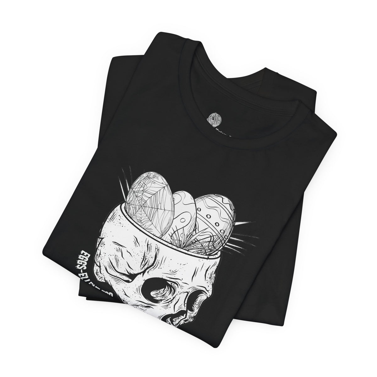 Skull with Nest and Eggs T-Shirt | Sketch Illustration, Gothic Nature Tee