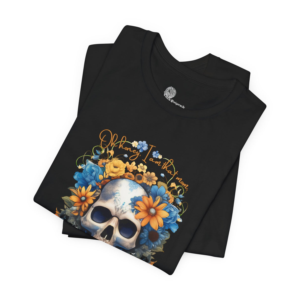 Floral Skull Tee | Sunflower Skull Graphic Shirt