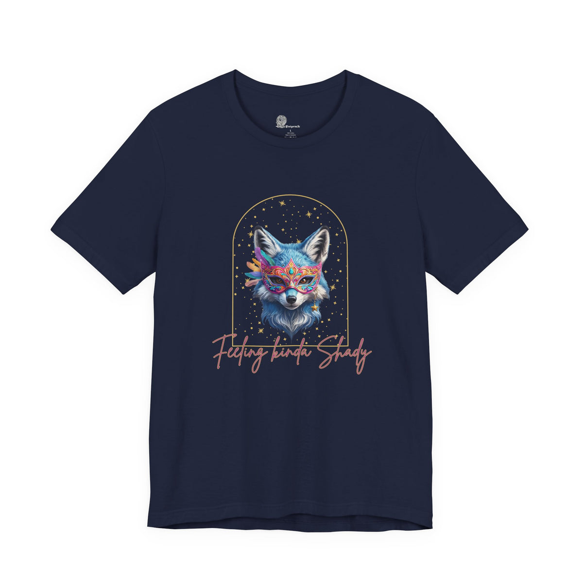Colorful Fox Portrait Feeling Kinda Shady Tee | Animal Graphic Shirt