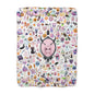 Sherpa Fleece Blanket with Plush Backside - Stay warm with the Pastel Gothic Ghost Girl