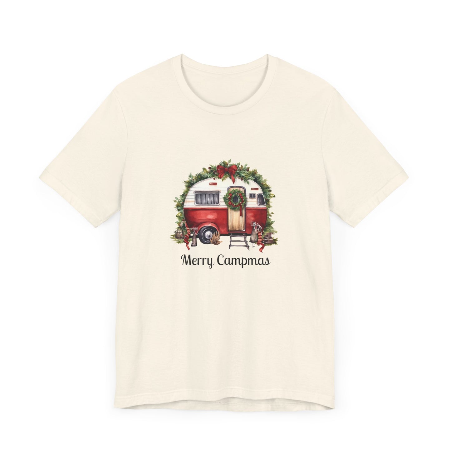 Holiday Camping Shirt - Festive Camper Gift - Soft Cotton Tee for Outdoor Lovers