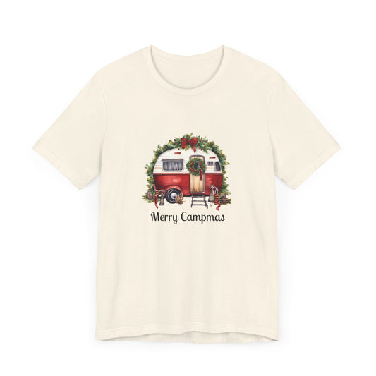 Holiday Camping Shirt - Festive Camper Gift - Soft Cotton Tee for Outdoor Lovers