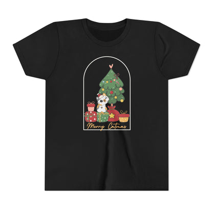 Celebrate Catmas with Style - Ultra Comfy Youth Short Sleeve Tee