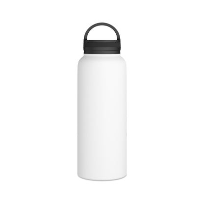 Floral Skull Illustration Stainless Steel Water Bottle | Handle Lid