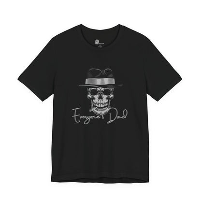 Skull with Fedora 'Everyone's Dad' Tee | Graphic Black T-Shirt