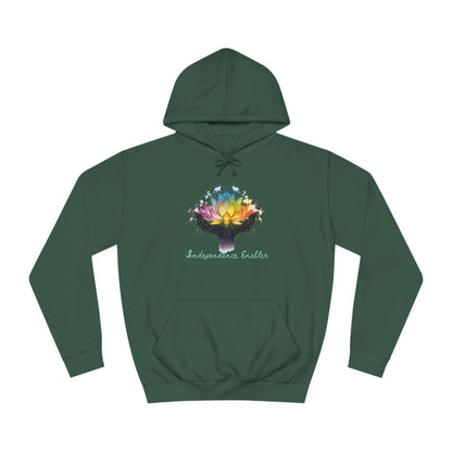 Neurodiversity Empowerment Unisex College Hoodie | DSP Support | Independent Living