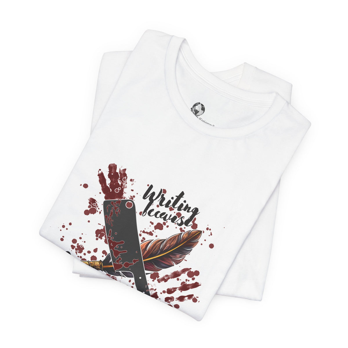 Murder Is Art tee | Bloody Knife & Paintbrush Illustration