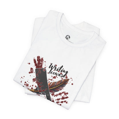 Murder Is Art tee | Bloody Knife & Paintbrush Illustration
